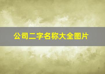 公司二字名称大全图片