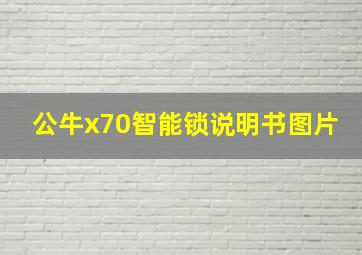 公牛x70智能锁说明书图片