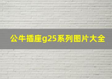 公牛插座g25系列图片大全