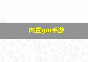 内置gm手游