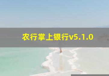 农行掌上银行v5.1.0