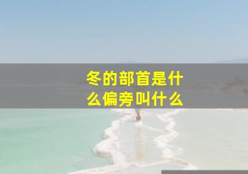 冬的部首是什么偏旁叫什么