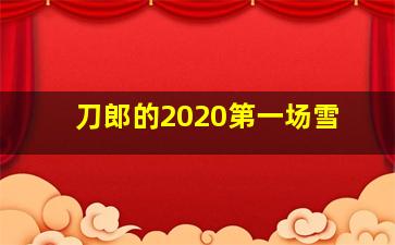 刀郎的2020第一场雪