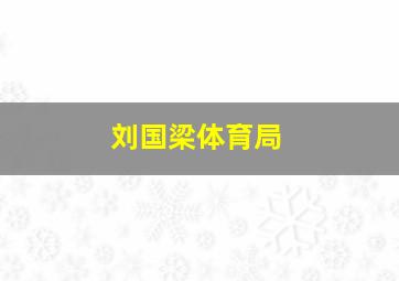 刘国梁体育局