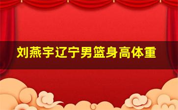 刘燕宇辽宁男篮身高体重