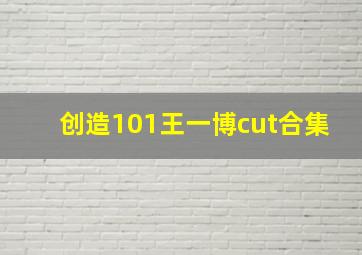 创造101王一博cut合集