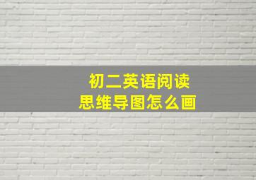 初二英语阅读思维导图怎么画