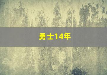 勇士14年