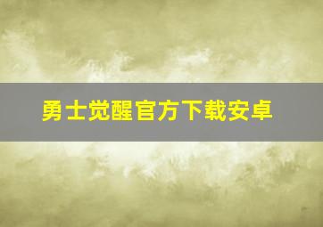 勇士觉醒官方下载安卓