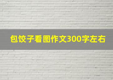 包饺子看图作文300字左右