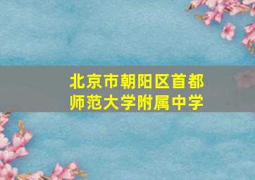 北京市朝阳区首都师范大学附属中学