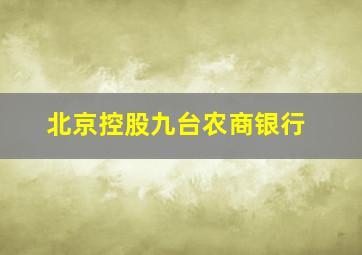 北京控股九台农商银行