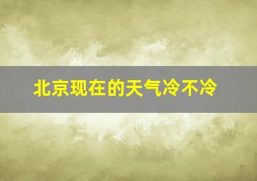 北京现在的天气冷不冷