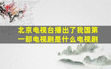 北京电视台播出了我国第一部电视剧是什么电视剧