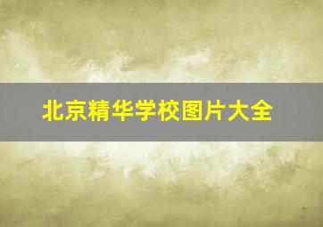 北京精华学校图片大全