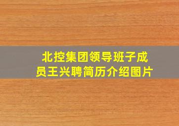 北控集团领导班子成员王兴聘简历介绍图片