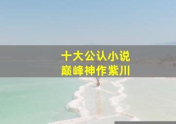 十大公认小说巅峰神作紫川