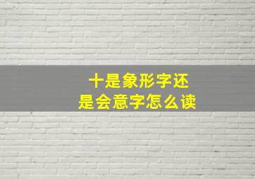 十是象形字还是会意字怎么读