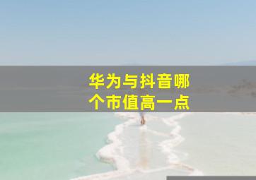 华为与抖音哪个市值高一点