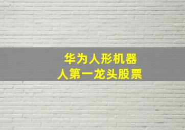 华为人形机器人第一龙头股票