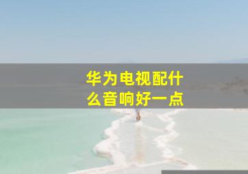 华为电视配什么音响好一点