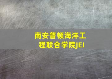 南安普顿海洋工程联合学院JEI