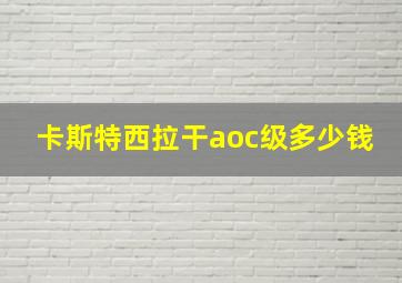 卡斯特西拉干aoc级多少钱