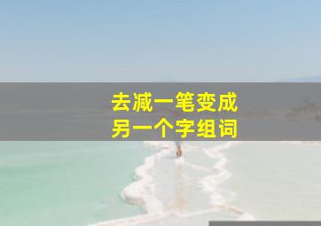 去减一笔变成另一个字组词