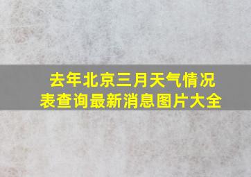 去年北京三月天气情况表查询最新消息图片大全