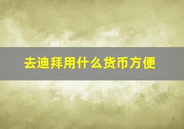 去迪拜用什么货币方便