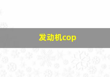 发动机cop