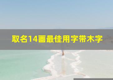 取名14画最佳用字带木字