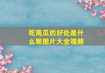 吃南瓜的好处是什么呢图片大全视频