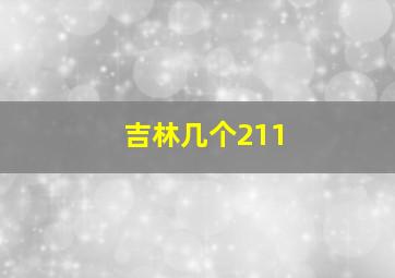 吉林几个211