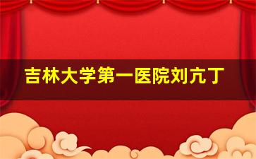 吉林大学第一医院刘亢丁