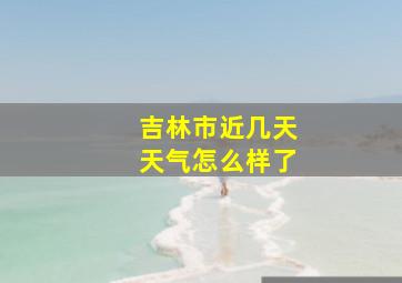 吉林市近几天天气怎么样了