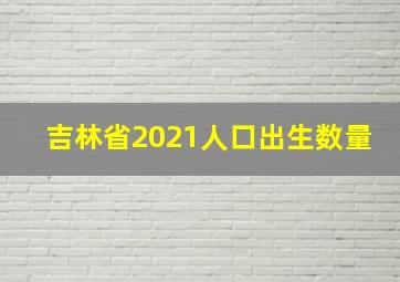 吉林省2021人口出生数量