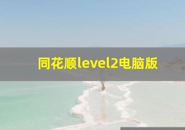 同花顺level2电脑版