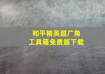 和平精英超广角工具箱免费版下载