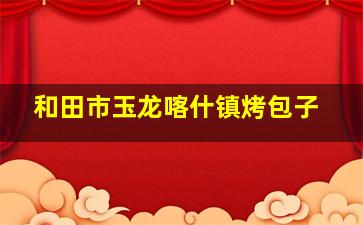 和田市玉龙喀什镇烤包子