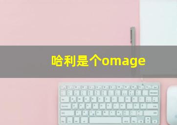 哈利是个omage