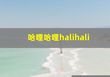 哈哩哈哩halihali