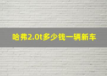 哈弗2.0t多少钱一辆新车