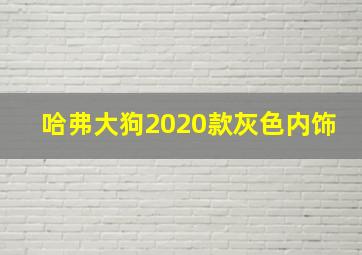 哈弗大狗2020款灰色内饰