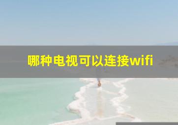 哪种电视可以连接wifi