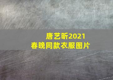 唐艺昕2021春晚同款衣服图片