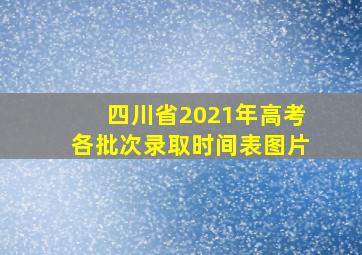 四川省2021年高考各批次录取时间表图片