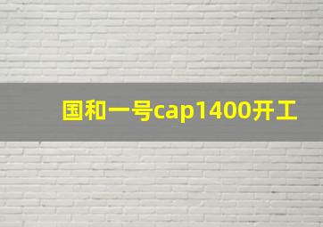 国和一号cap1400开工