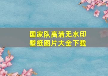 国家队高清无水印壁纸图片大全下载