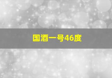 国酒一号46度